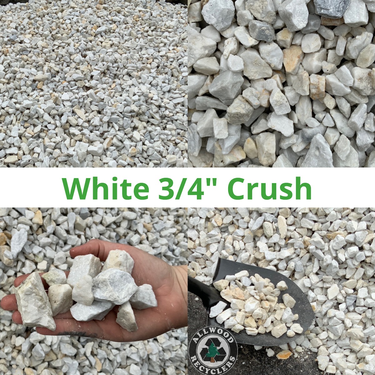 White ¾ Crush