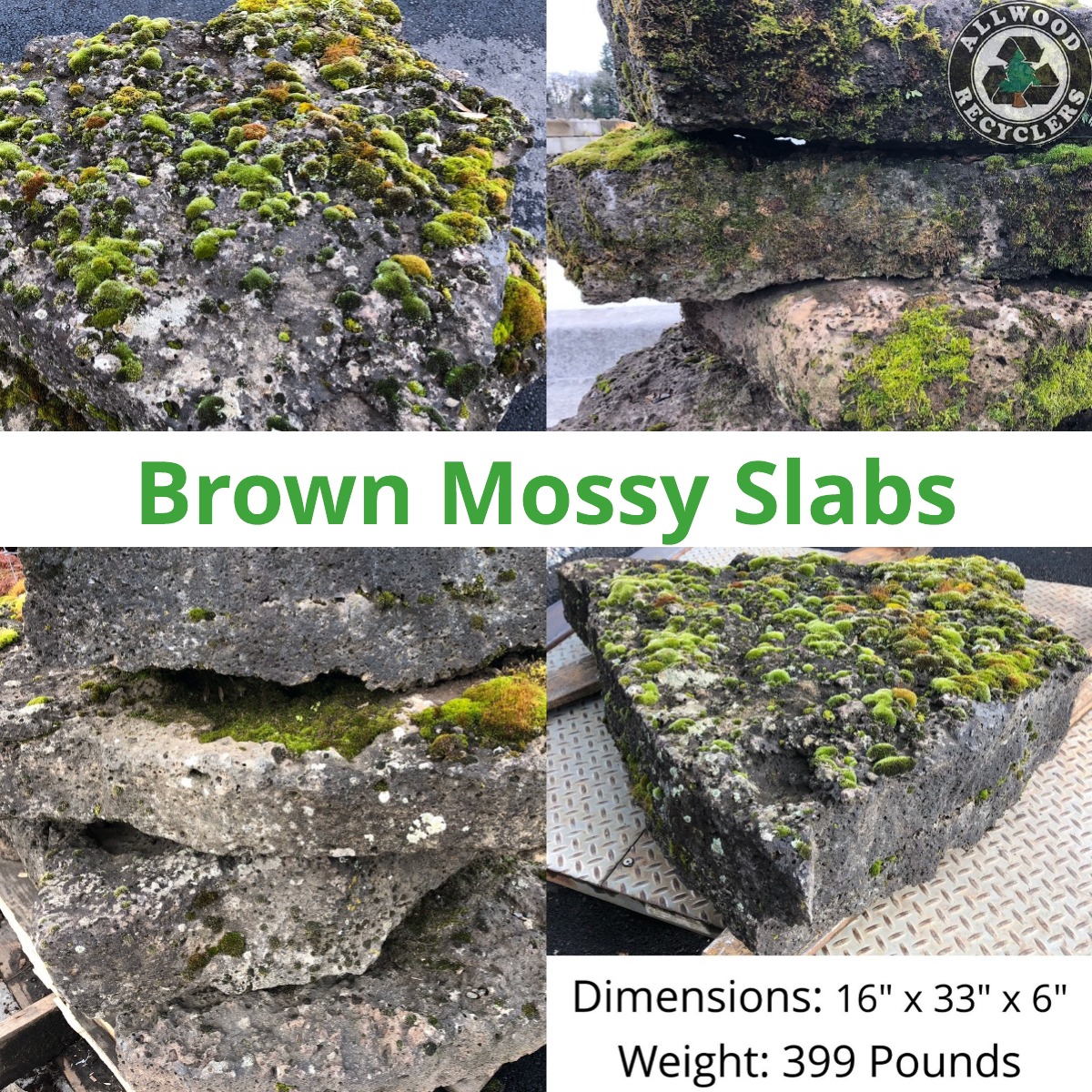 Brown Mossy Slabs